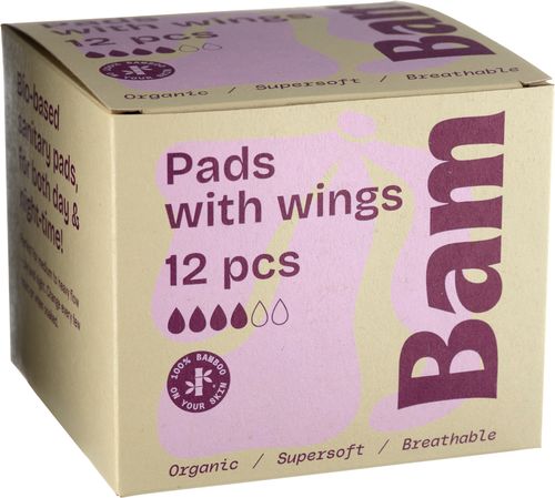 Trosskydd EKO Bamboo Period Pads 12-p