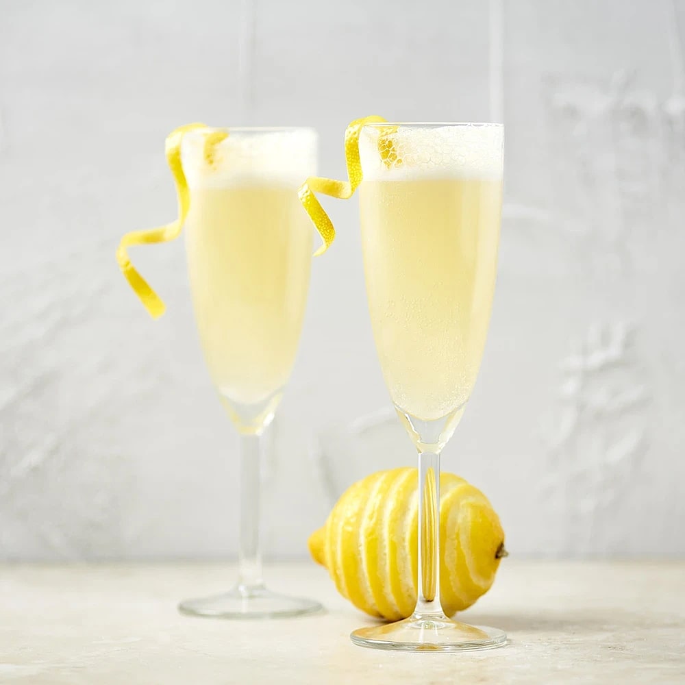 Alkoholfri French 75 drink