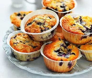 Amerikanska blåbärsmuffins
