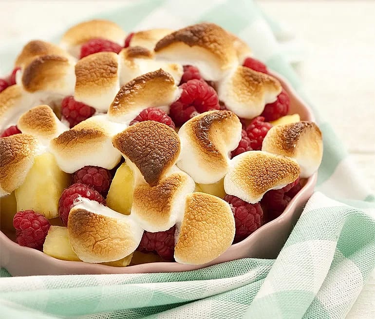 Ananas med marshmallowstäcke