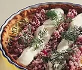 Ansjovispaj med salladslök