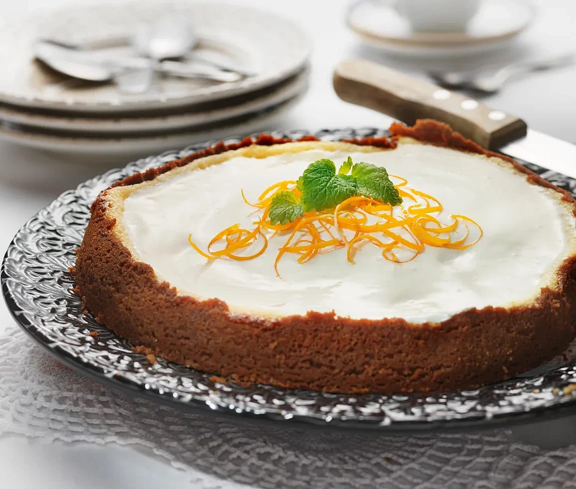 Apelsin- och pepparkakscheesecake