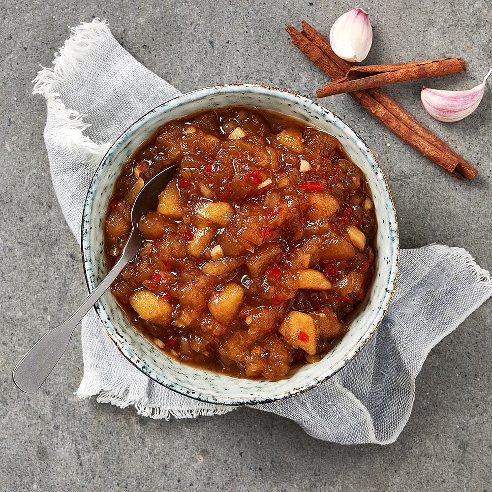 Äppelchutney i wokpanna