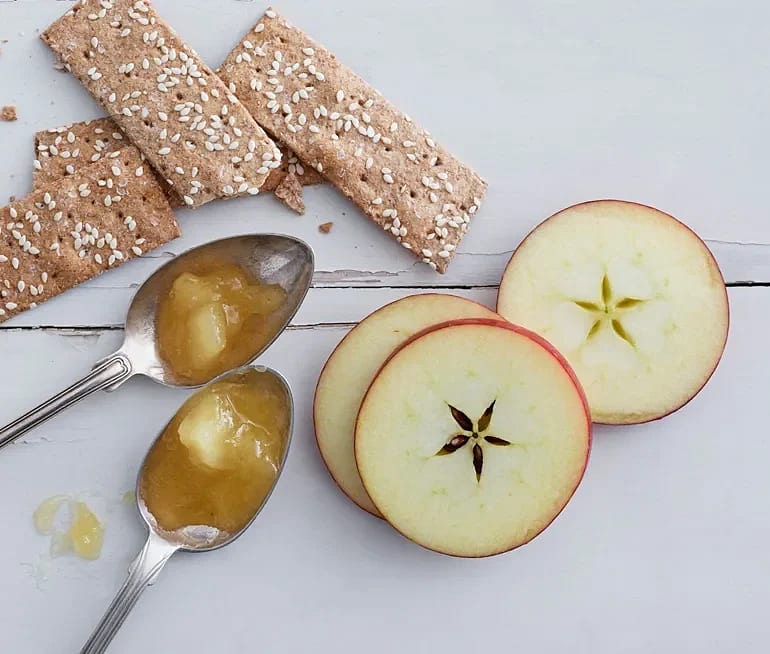 Äppelmarmelad med smak av karamell