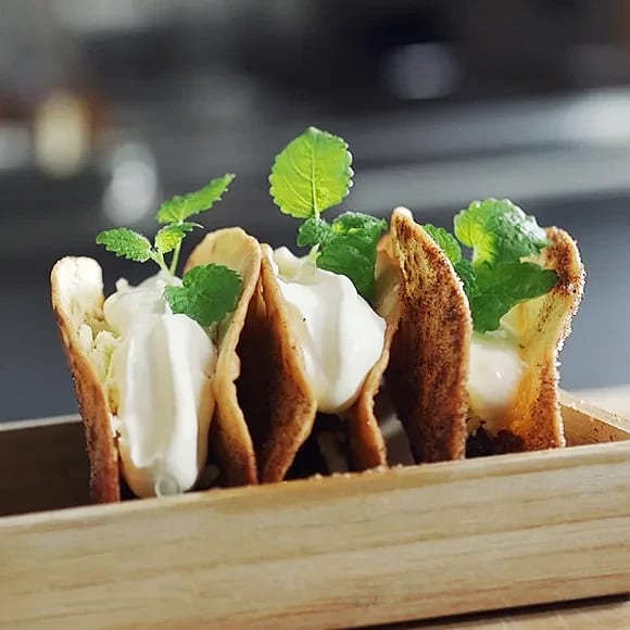 Äppelpaj taco