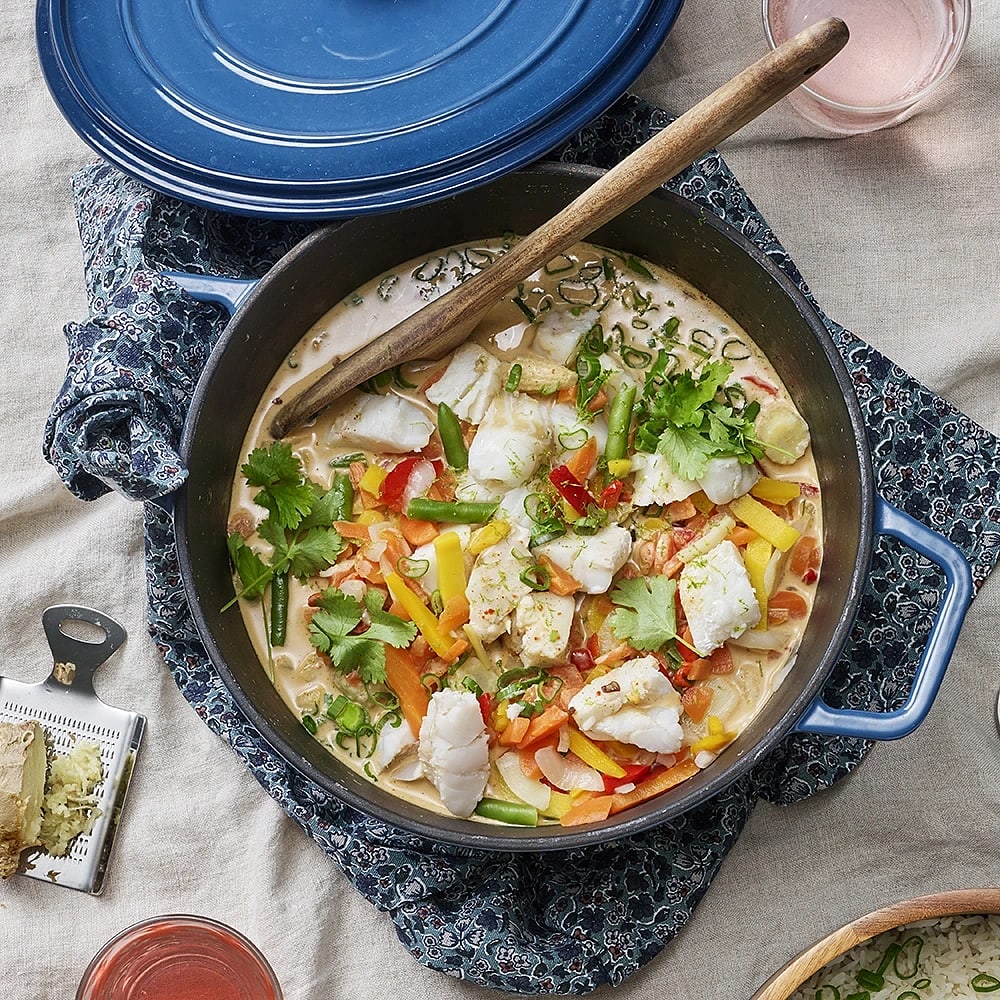 Asiatisk fiskgryta med citrongräs och ingefära