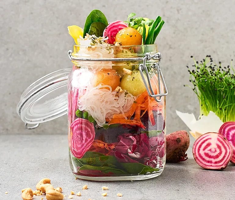 Asiatisk sallad på burk
