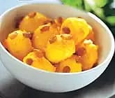 Asterixpotatis med saffran och russin