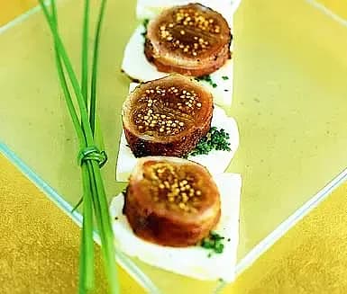 Baconfikon på halloumi