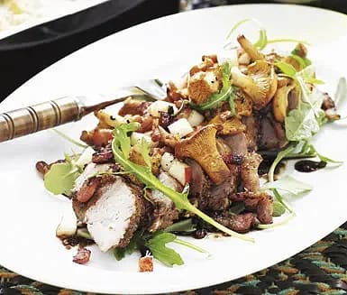 Balsamicofilé med tryffelkantareller