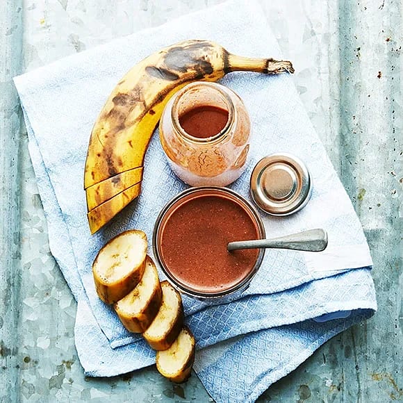 Banan- och chokladsmoothie