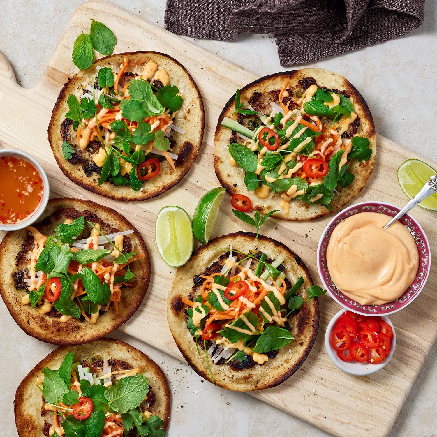Banh mi taco smash