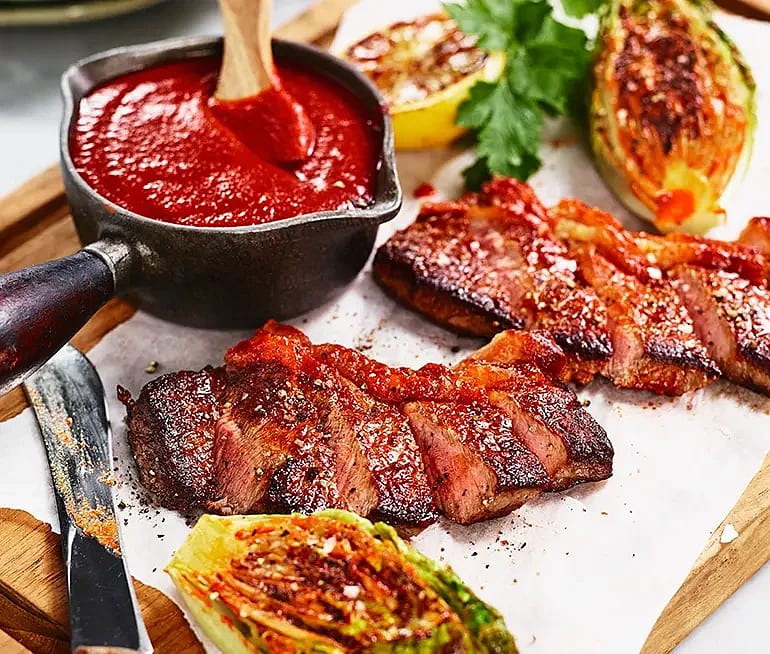 BBQ-sås med paprika och muscovadosocker
