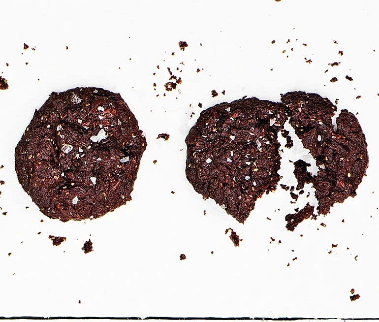 Black bean chocolate chili cookies