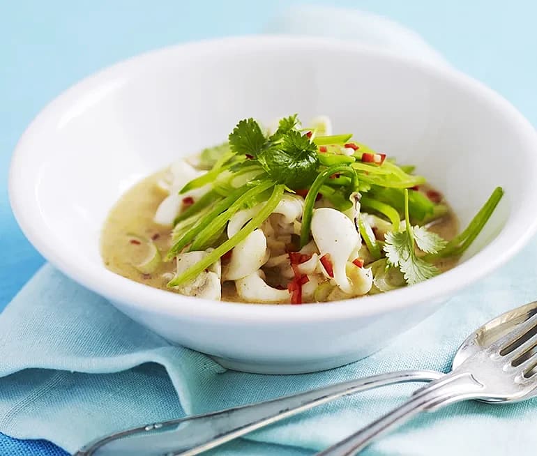 Bläckfisk i kokosmjölk