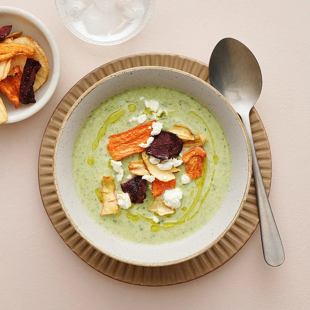 Blomkål- och broccolisoppa