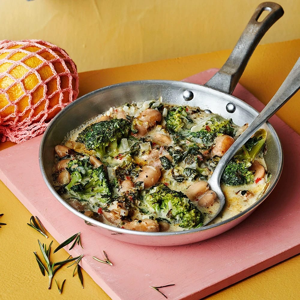 Böngryta med broccoli och citron