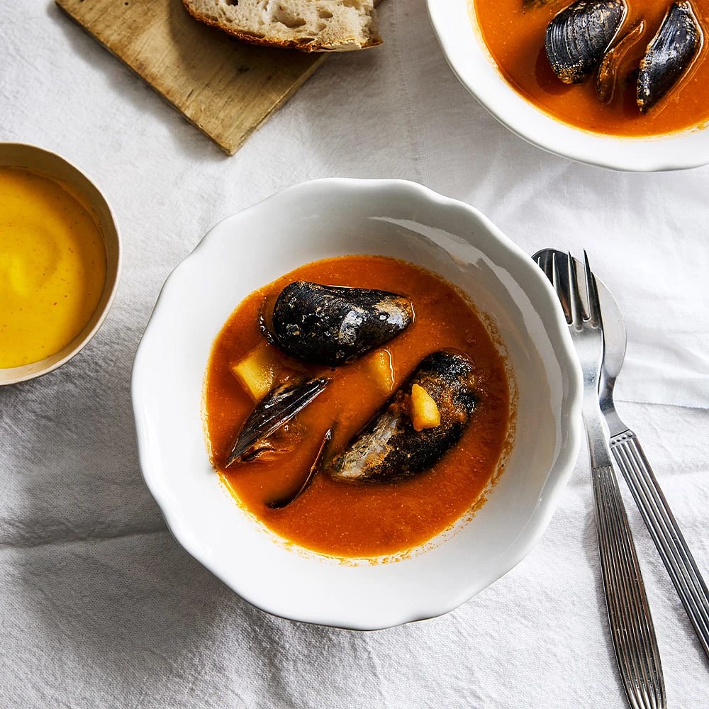 Bouillabaisse med rouille