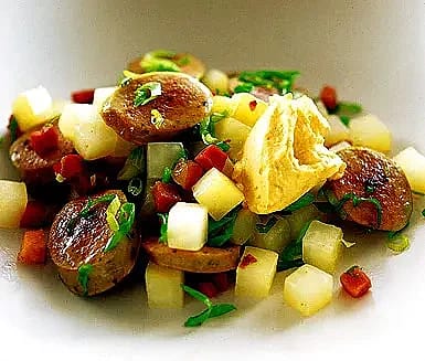 Bratwurst med kålrabbi