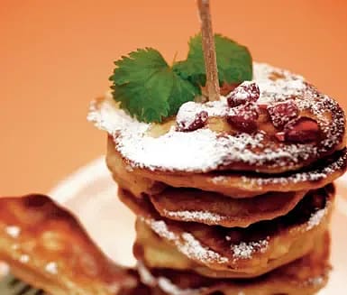 Brunchiga äppelplättar