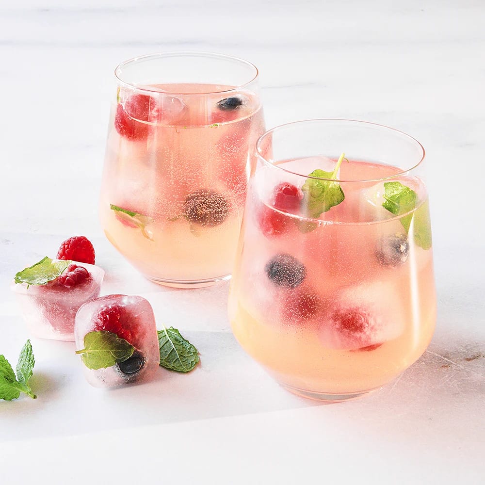 Bubblig rosa lemonad