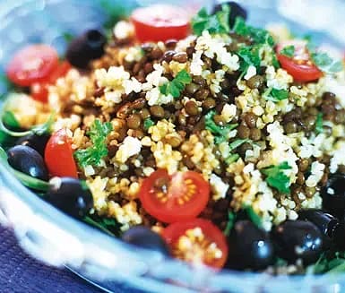 Bulgursallad med linser