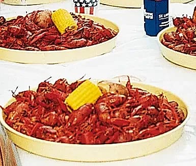 Cajun-kryddade "svenska" kräftor