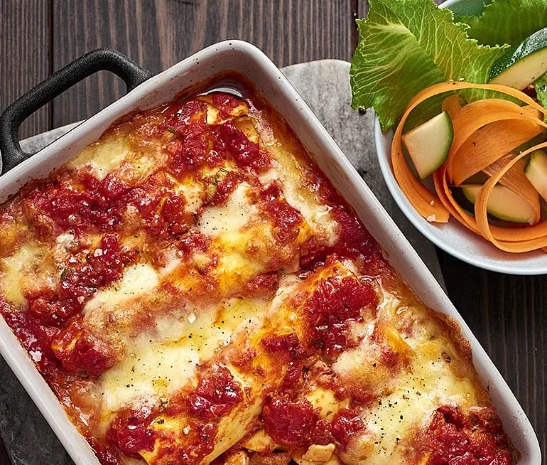 Cannelloni med zucchini och linser