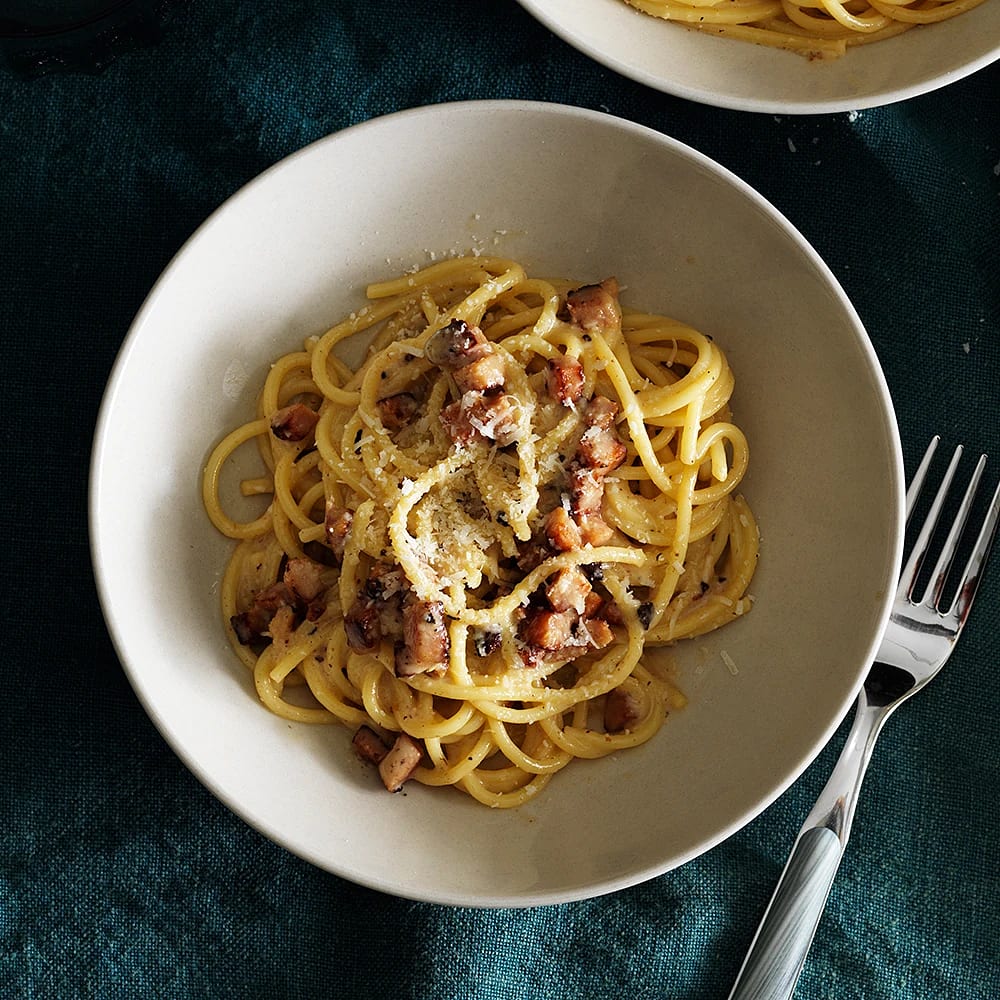 Carbonara med julskinka
