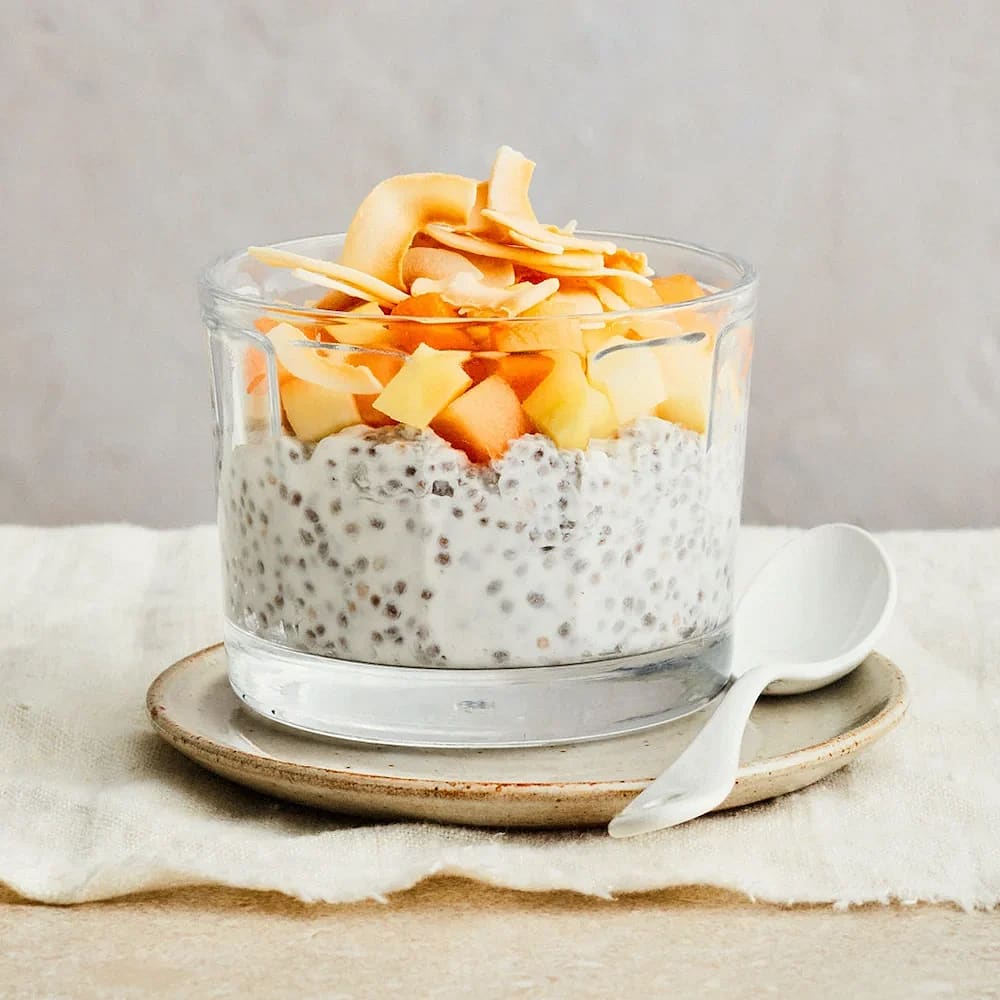 Chiapudding med kokos och vaniljkvarg