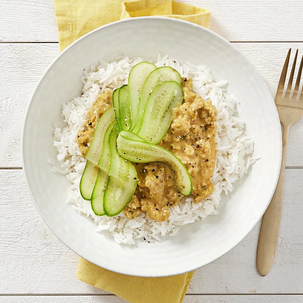 Chicken korma med ris
