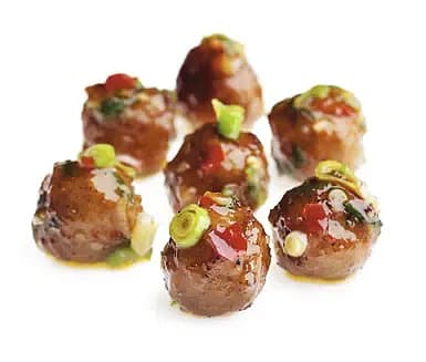 Chilistekta kycklingköttbullar