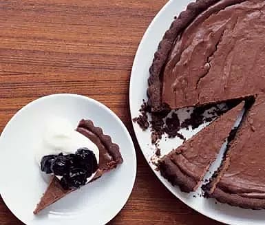 Chokladcheesecake på cookiebotten