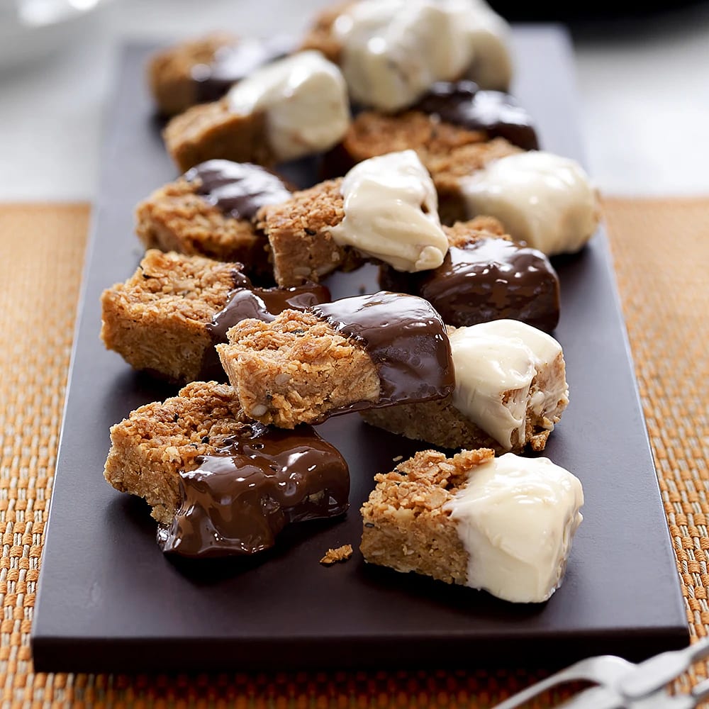 Chokladdoppade havrebars