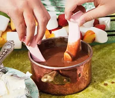 Chokladfondue på grillen