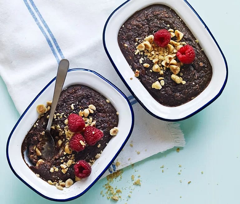 Chokladgröt lagad i ugnen