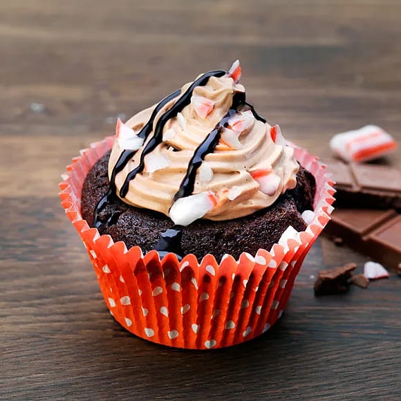 Chokladmuffins med pollyfluff