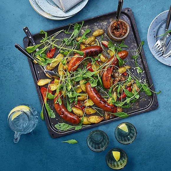 Chorizo med hemmagjord tomatpesto