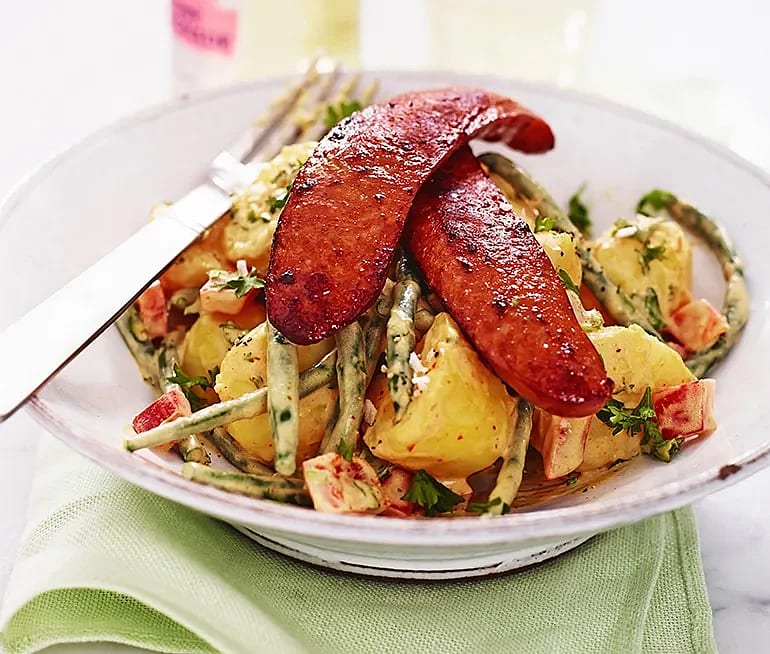 Chorizo med mojo rojopotatis