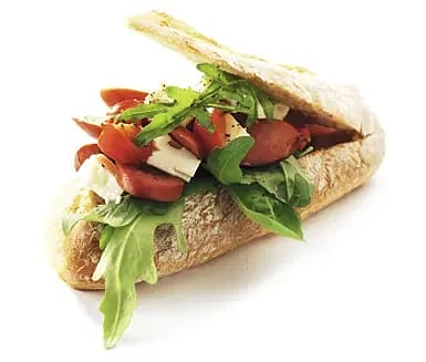 Ciabatta med chorizo och feta