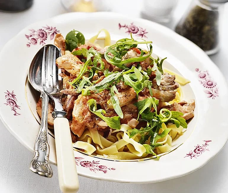 Citronkyckling med pasta