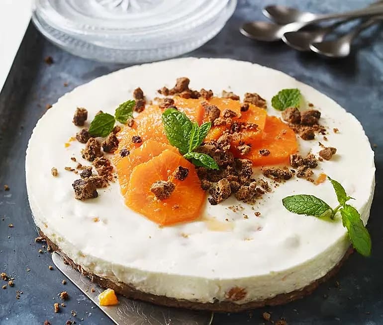 Clementintårta med hasselnötskräm