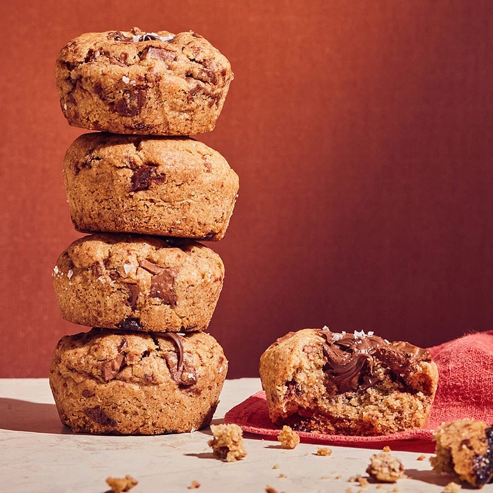 Cookie cups med hasselnötskräm, kanel och ingefära