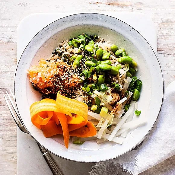 Donburi med lax