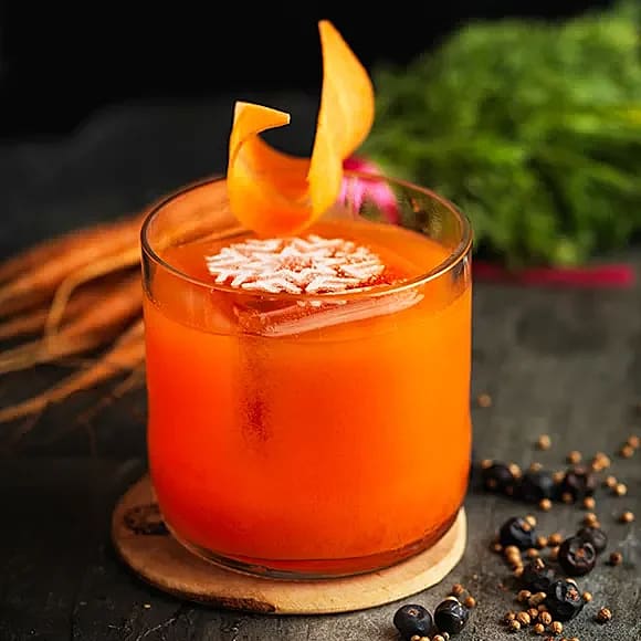 Drink med morot, kokos och apelsin