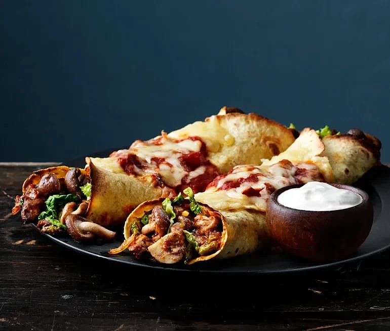Enchilada med svamp