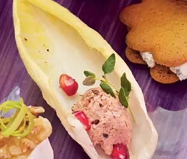 Endive med konjakspastej