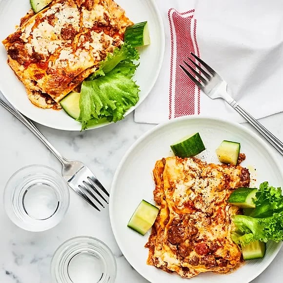 Enkel lasagne med soltorkade tomater