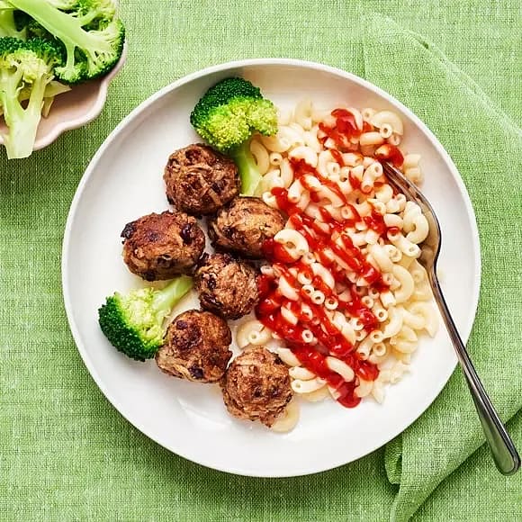 Enkla vegobullar med makaroner