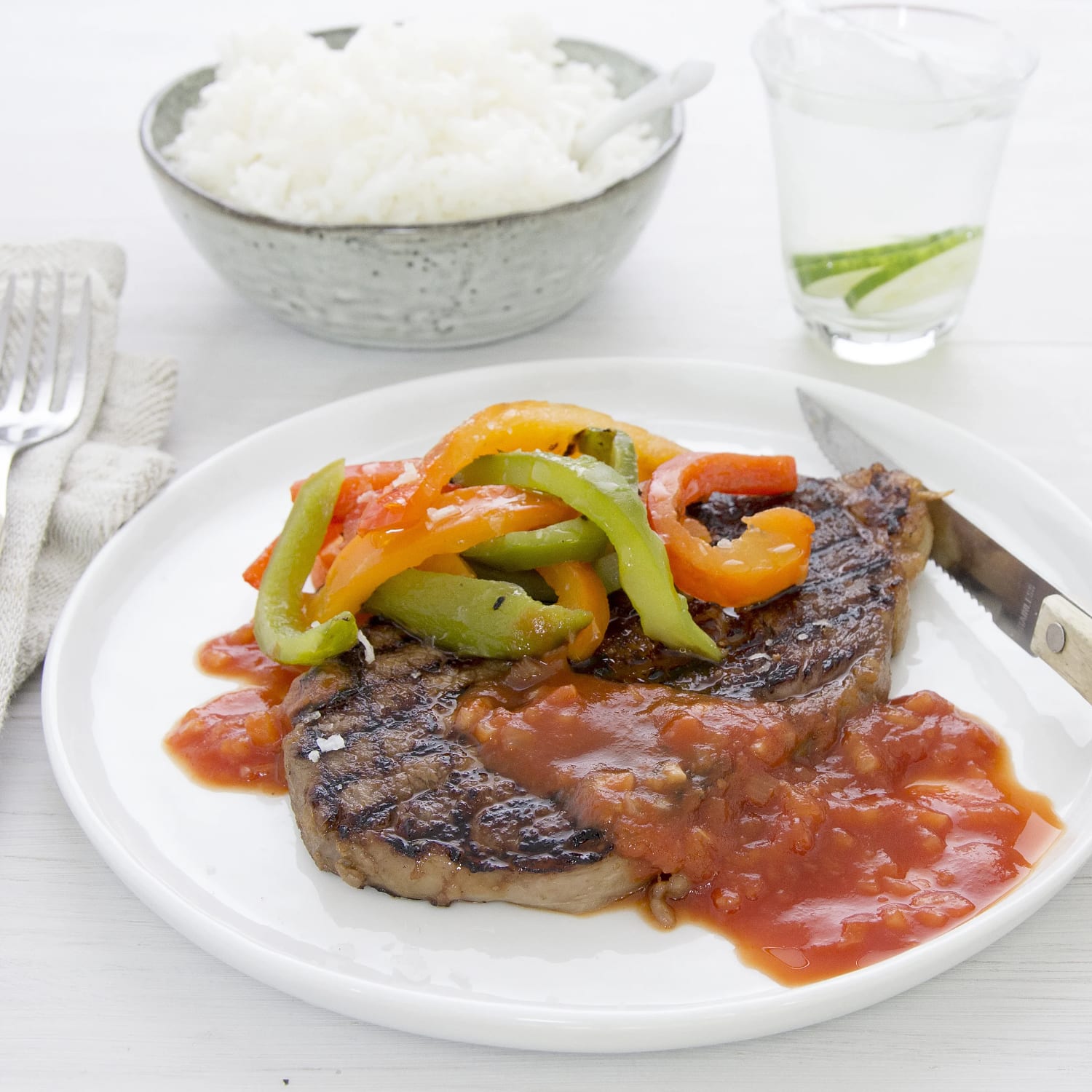 Entrecôte på koreanskt vis